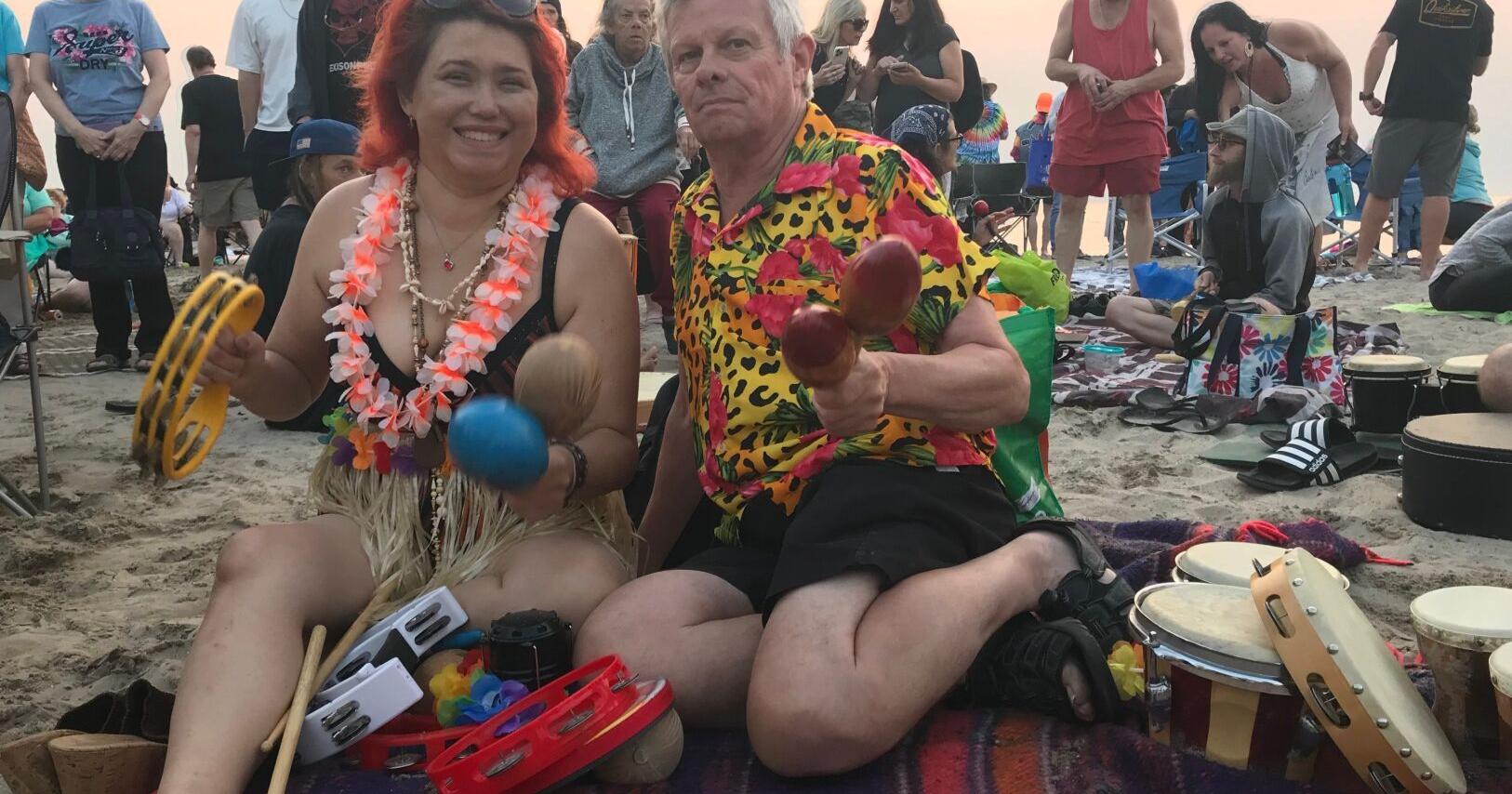 Summer Solstice celebrants drum down the sun - Vimarsana News