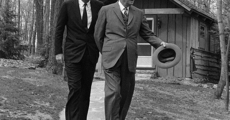 Camp David , the president rustic Maryland mountain retreat , through the years