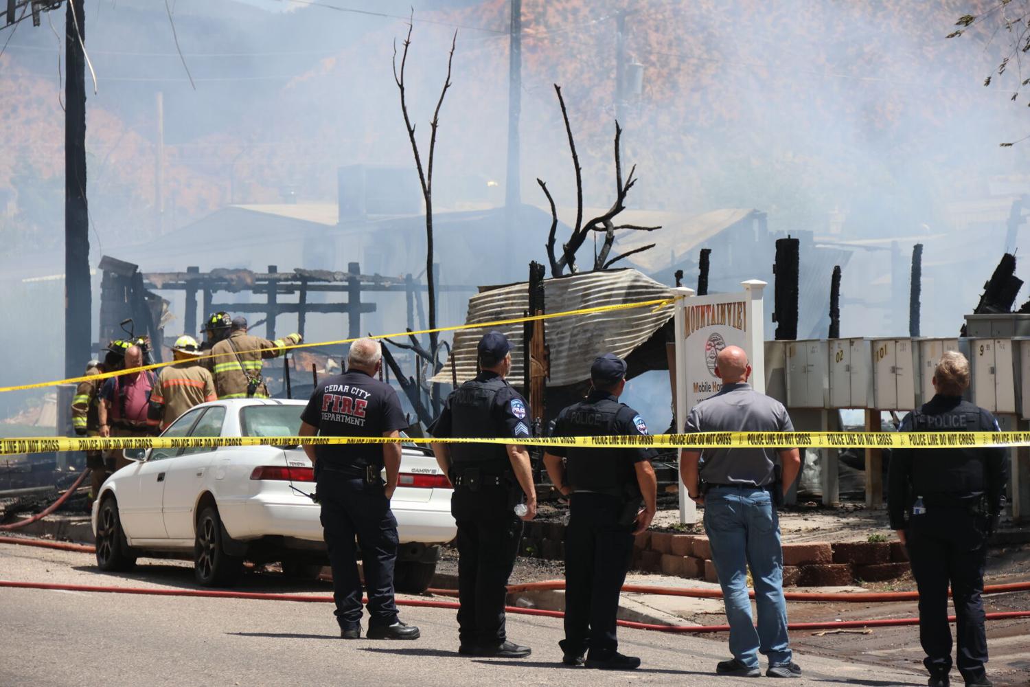 1 found dead following mobile home fire in Cedar City, authorities say