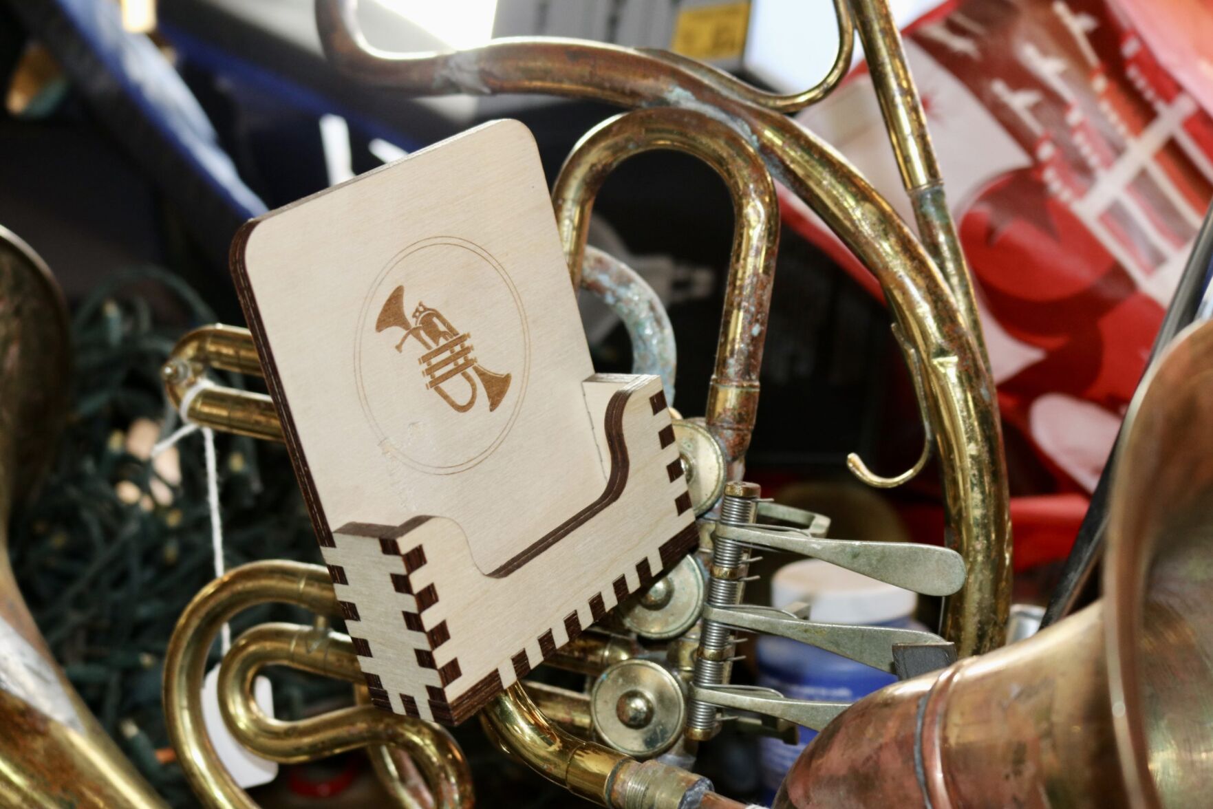 Treble makers: Couple repurposes broken instruments into