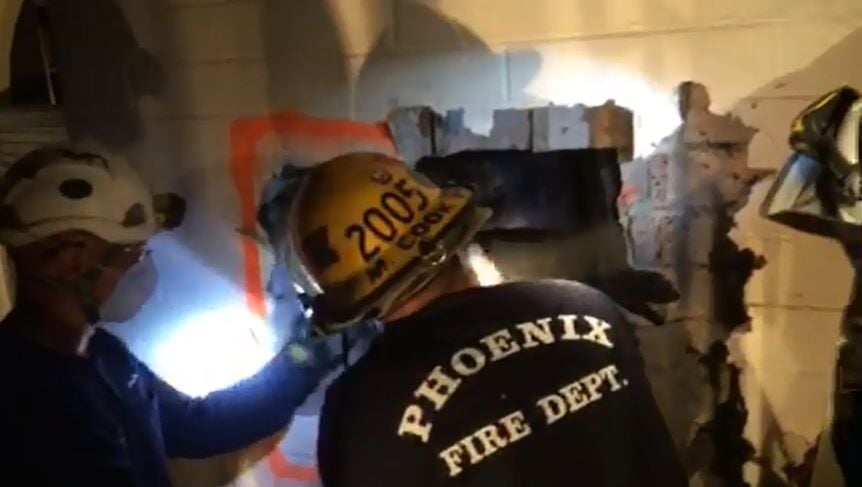 Man rescued from chimney after getting stuck trying to enter home ...