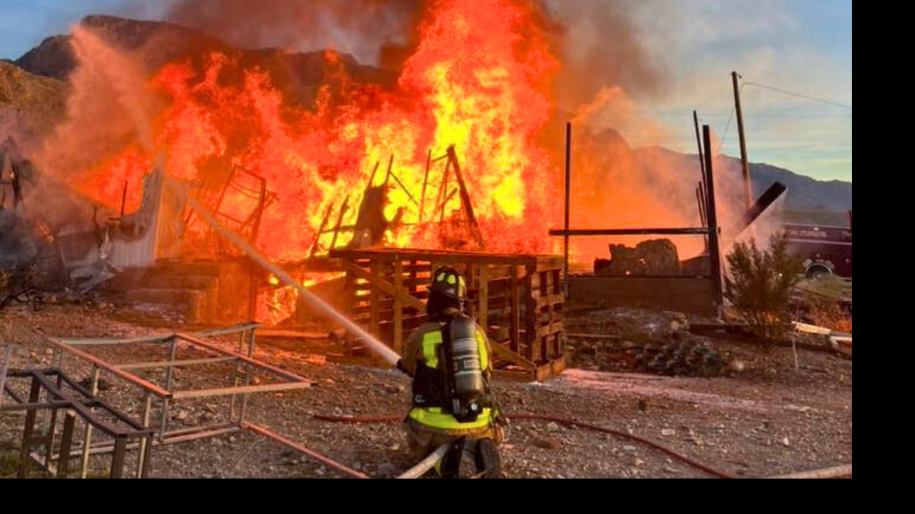 Fire destroys abandoned home near Littlefield, Arizona | Flood And Fire ...