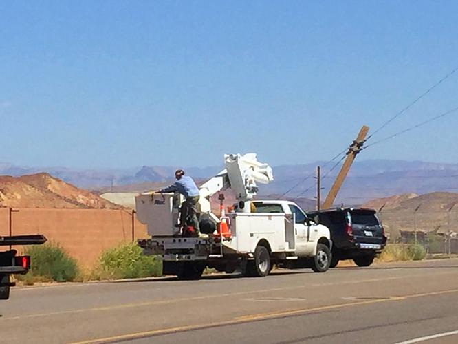 75-year-old man taken to hospital after crashing into power pole ...