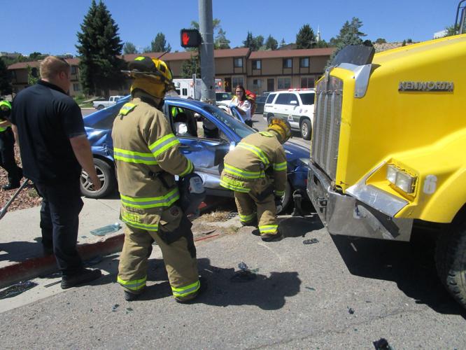 Dump truck collides with car in Cedar City intersection Local News