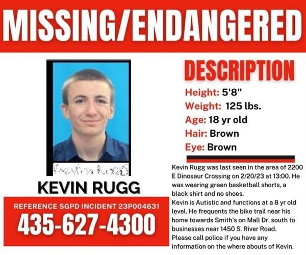 Police: Autistic man missing in St. George | Local News | stgeorgeutah.com