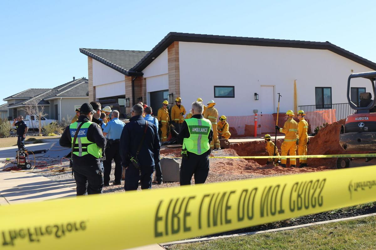 UPDATED: St. George man dies in collapsed trench; first responders work ...