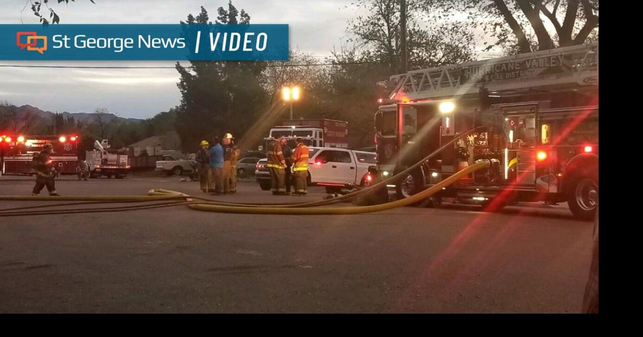 Dogs wake resident as fire engulfs home in Hurricane | Flood And Fire ...