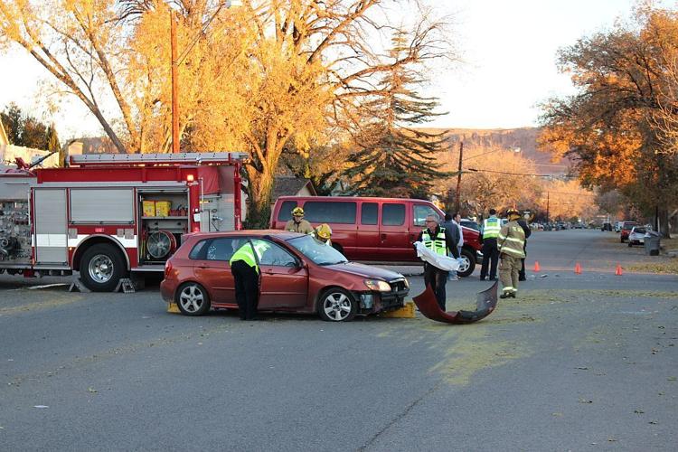 U-turn results in woman extricated from car, transported to hospital ...