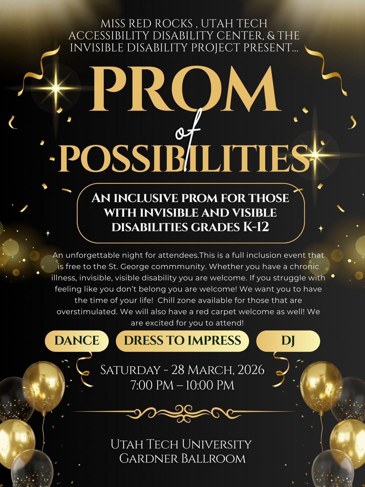 Utah Tech's Prom of Possibilities to help those with special needs 'have  the time of their lives' | News | stgeorgeutah.com