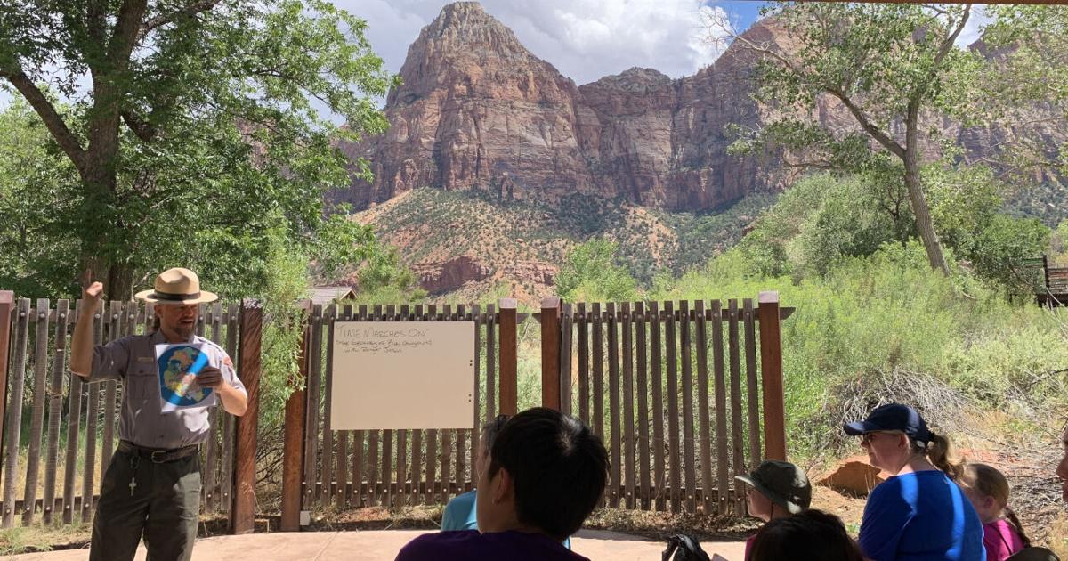 Rangers at Zion National Park help visitors connect with the park ...