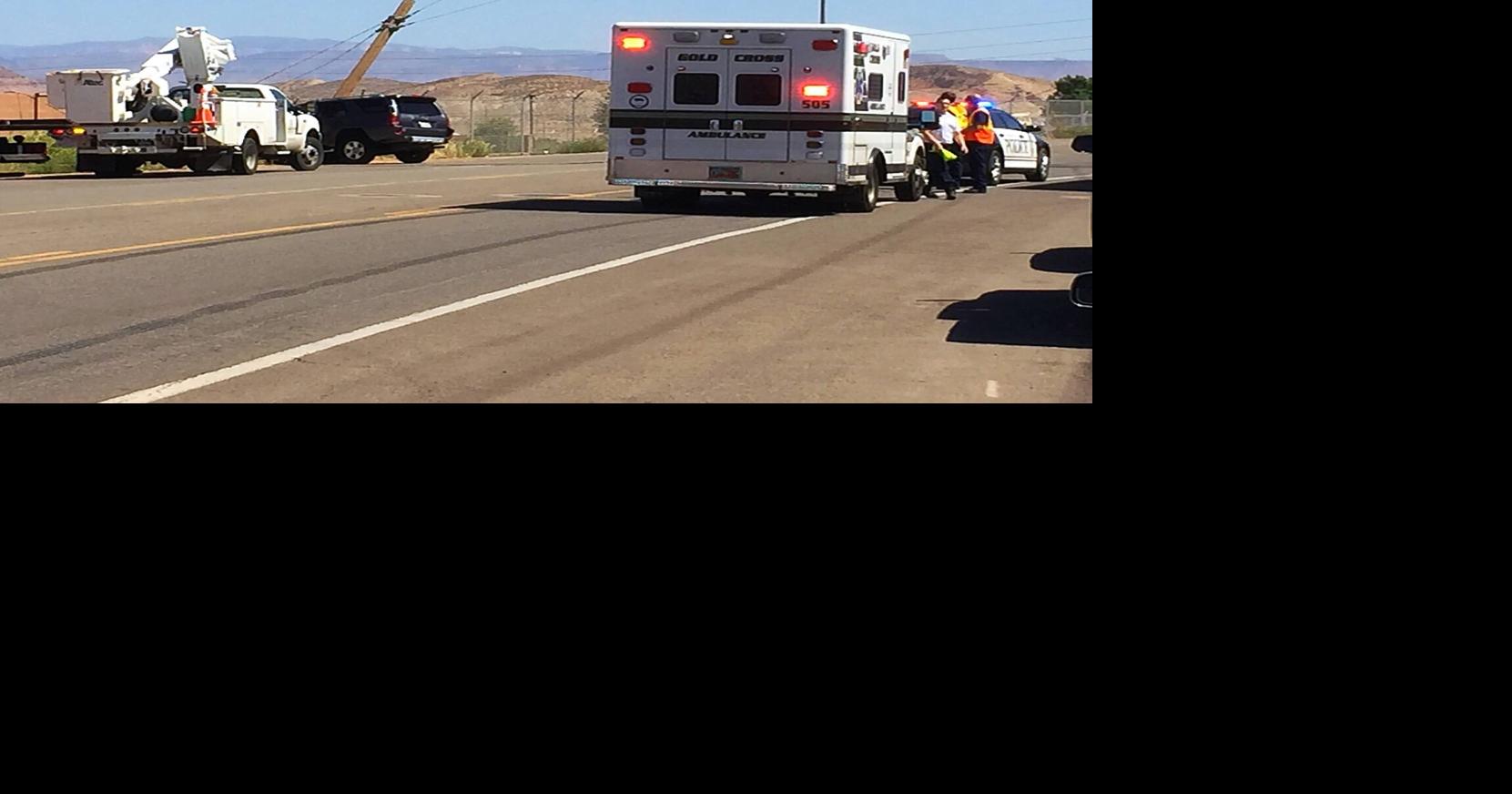 75-year-old man taken to hospital after crashing into power pole ...