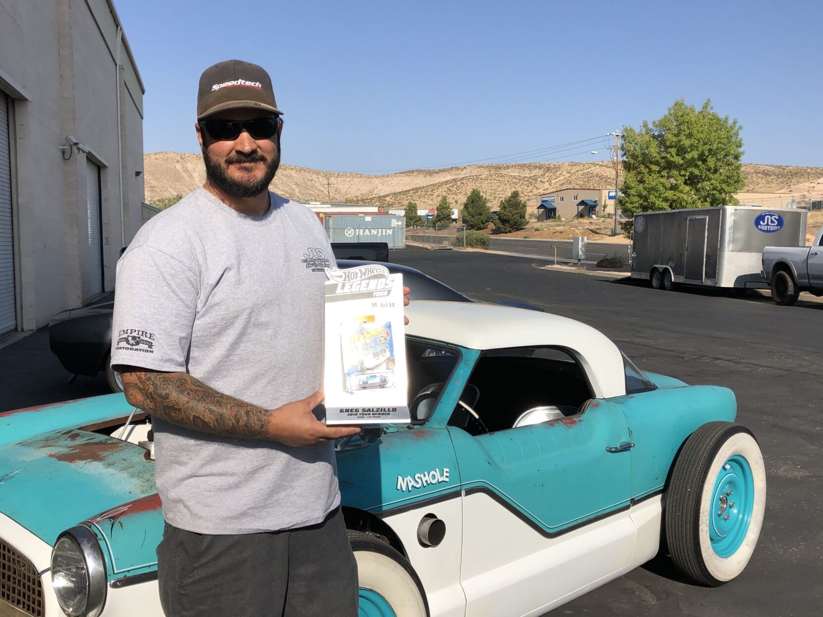 Local custom car builder wins Hot Wheels competition, gets 'rat