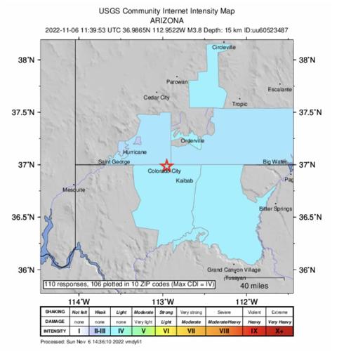Earthquake tracker st george utah