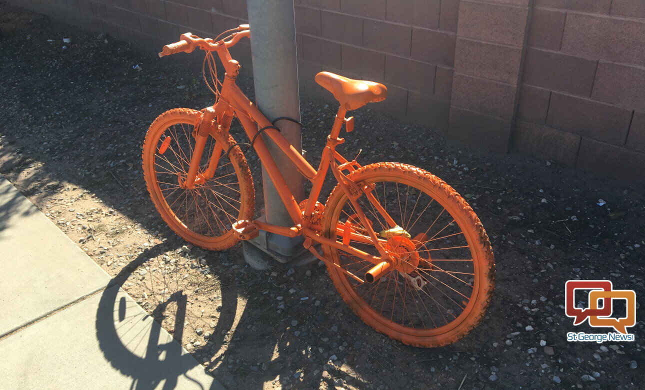 Bright orange mountain bike sale