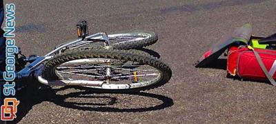 Bicycle, car collision; Woman suffers minor head injury | News ...