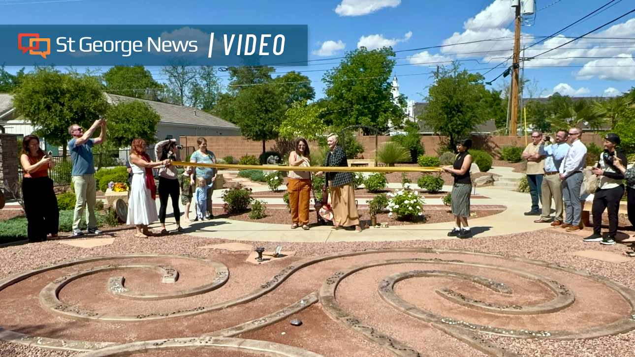 New labyrinth 'imprints the energy,' offers path to healing at St. George Children’s Justice Center