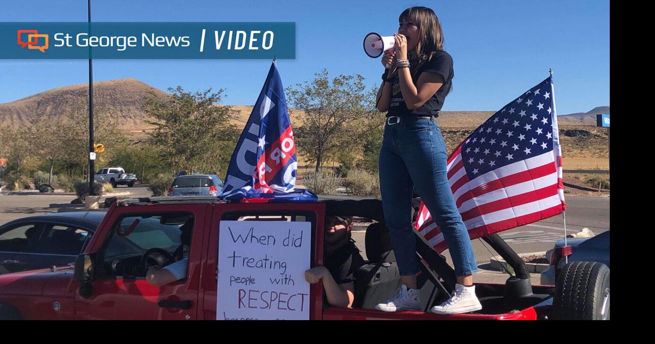 In response to the ‘Trump Train,’ cars ‘Rally for our Future’ in ...
