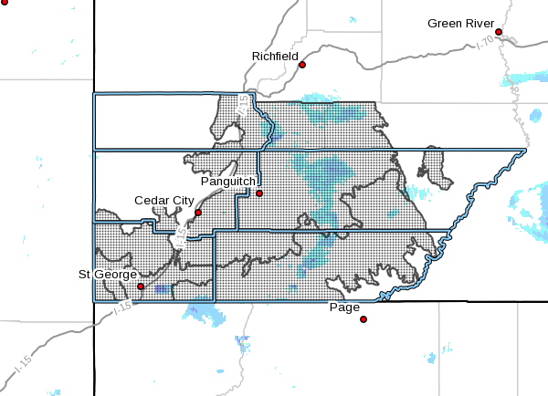 Flash flood watch, high wind warning issued for parts of Southern Utah ...