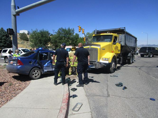 Dump truck collides with car in Cedar City intersection Local News