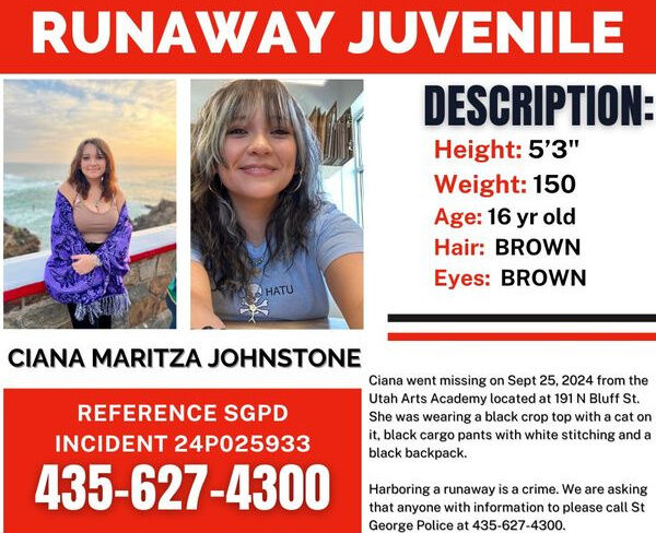 Police seek public's help after St. George teen goes missing | News ...