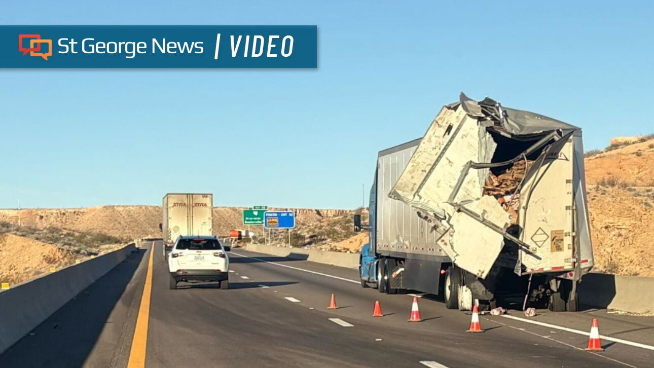 Crash involving semis sends 1 to hospital, spills spuds across I-15 ...