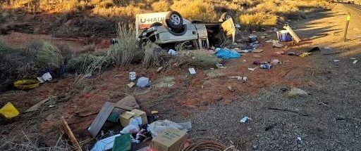 Woman in critical condition after U-Haul trailer flips on I-15 in Southern  Utah | Local News | stgeorgeutah.com