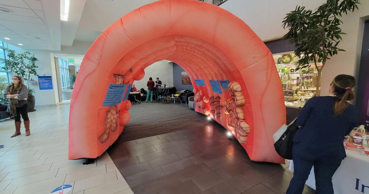 Inflatable Colon Labels Inflatable colon display traveling through Southern Utah sheds light on ...