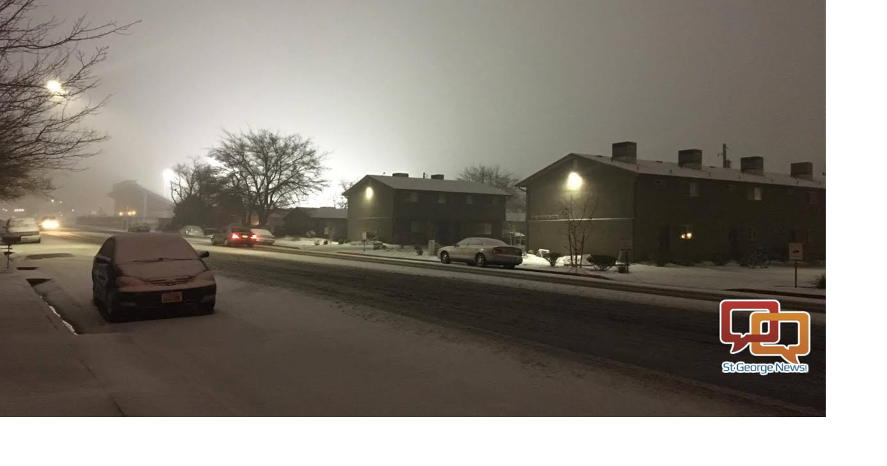 Winter weather blast dumps ice, snow, hail on Southern Utahns; photo ...