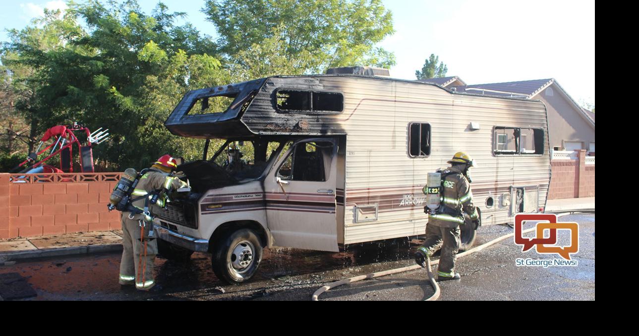 RV catches fire in residential neighborhood | Local News | stgeorgeutah.com