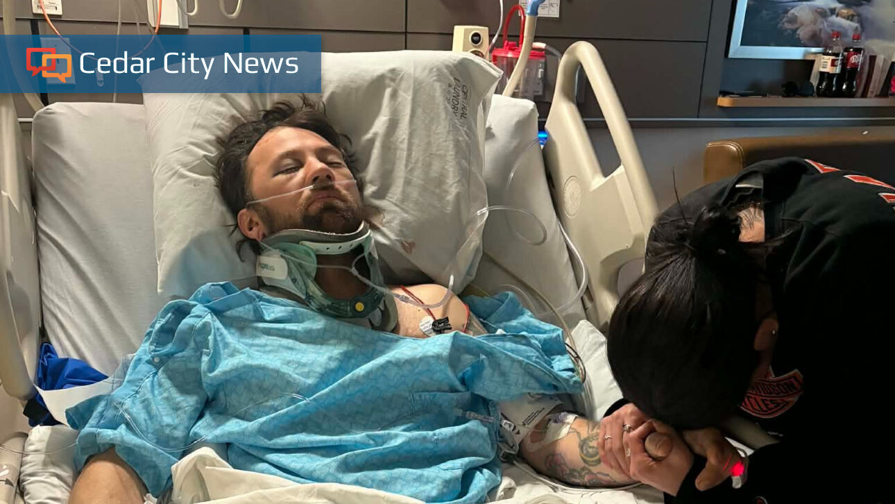 Motorcyclist injured in Cedar City crash recovering; family seeks help to get him home to Canada