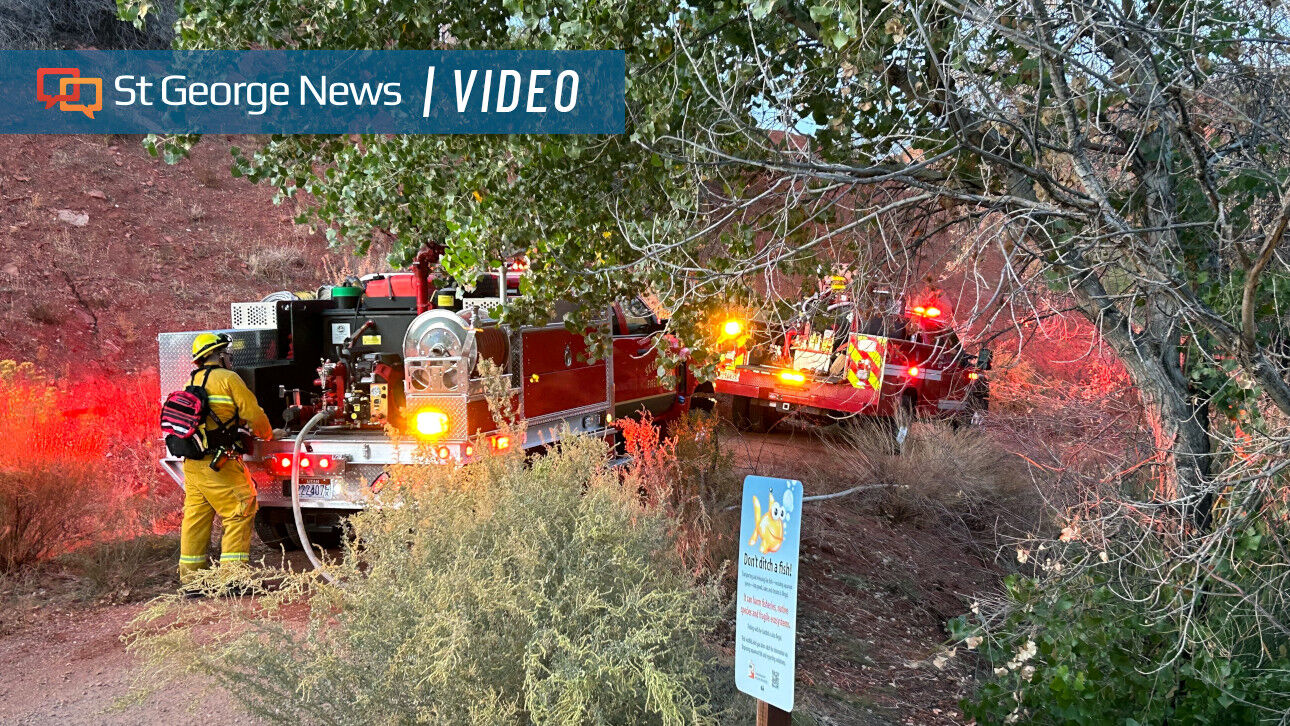 Brush fire north of Main Street in St. George quickly doused ...