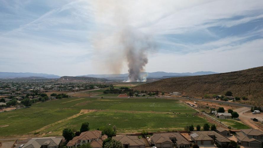 Multiple agencies respond to fire along Virgin River in St. George ...