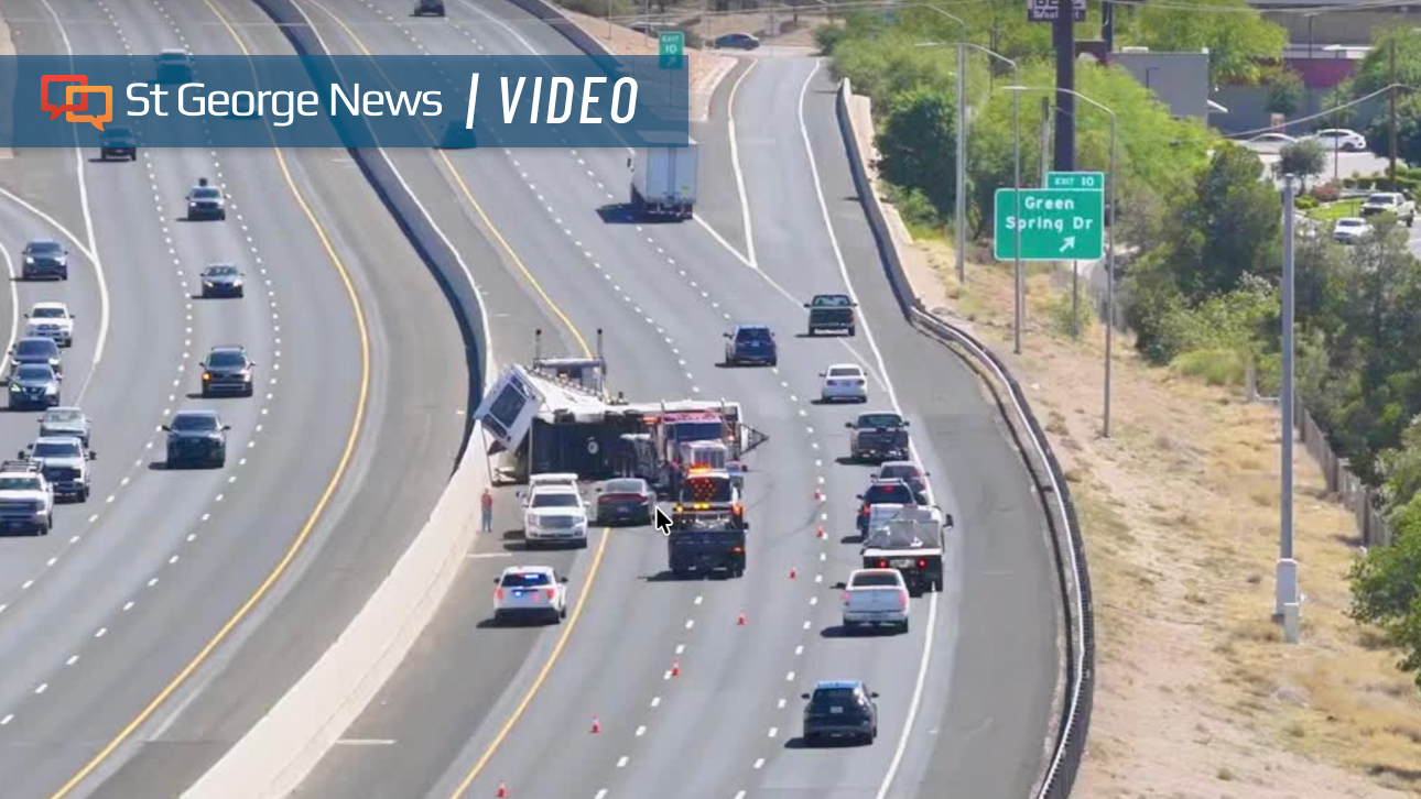 Read moreExpect delays: Travel trailer overturns, blocks lanes on I-15 in St. George