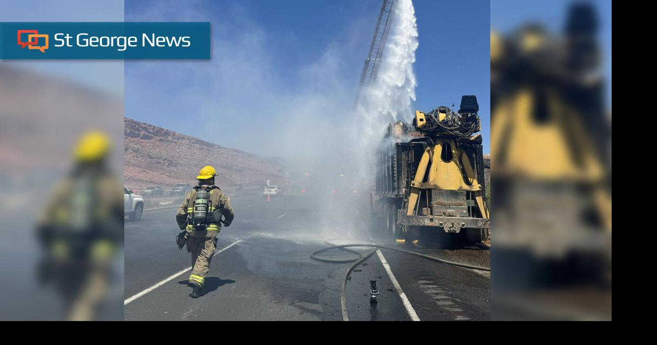 Vehicle fire pinches traffic on northbound I-15 in near Washington ...
