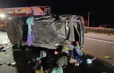 Driver seriously injured is flown to hospital after rollover crash on I ...