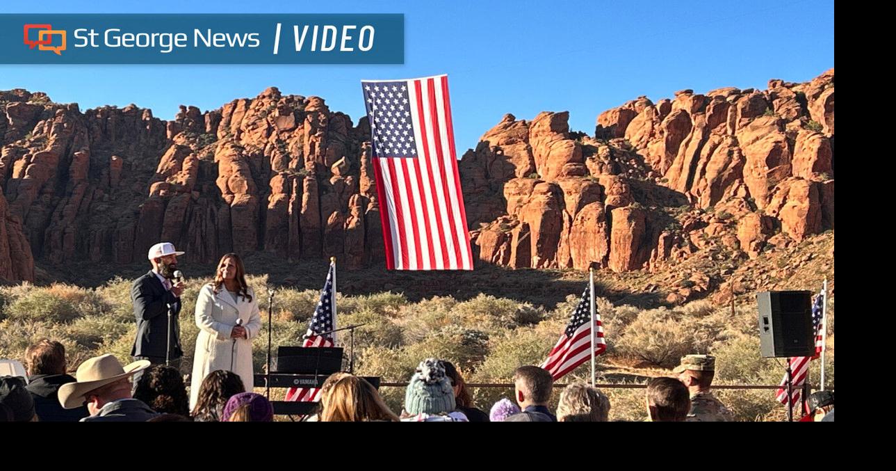 Honor unfurled: Massive American flag flies over Snow Canyon for veterans, freedom | Local News | stgeorgeutah.com
