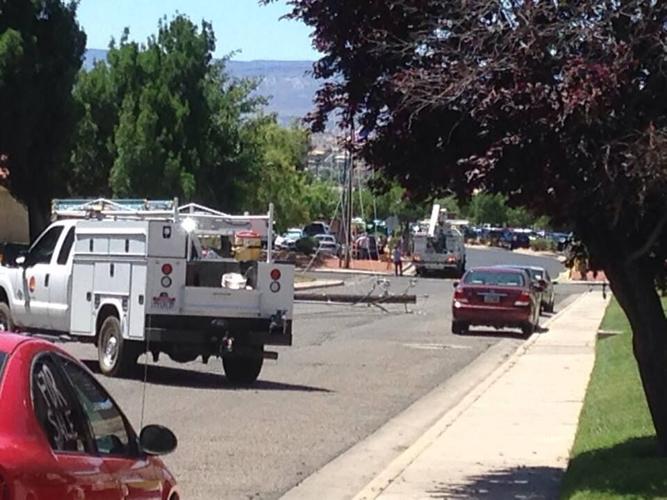 Furniture truck pulls down 5 power poles resulting in power outage ...