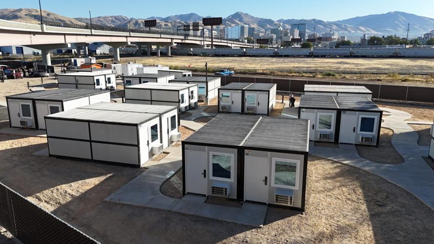 50-bed ‘microshelter’ homeless community opens under Salt Lake freeway ...