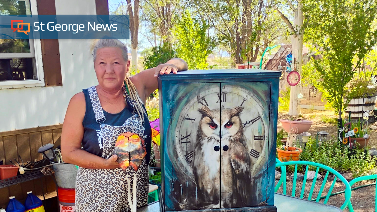 Paint, passion and possibility: Beryl artist transforms castoffs into conversation pieces