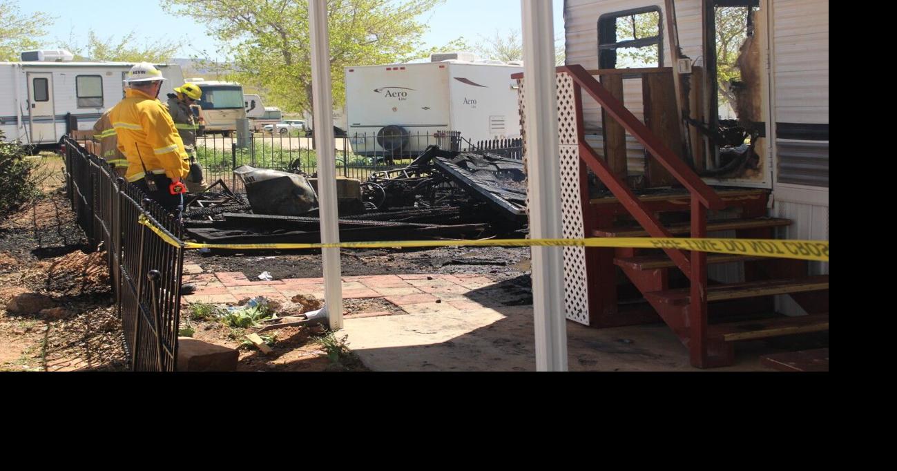 Fire renders trailer home a total loss | Flood And Fire | stgeorgeutah.com
