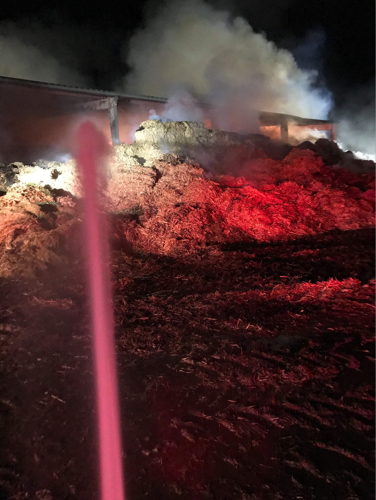 Spontaneously combusting hay causes barn fire at Newcastle dairy farm ...