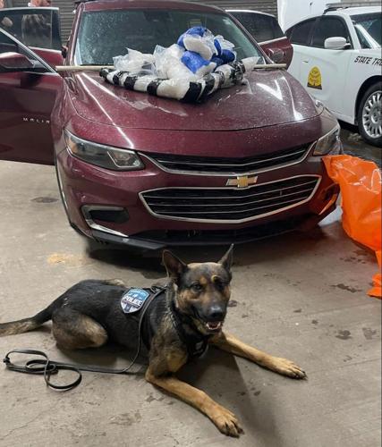 Police: K-9 helps locate 38 pounds of meth hidden in car on I-15 near ...
