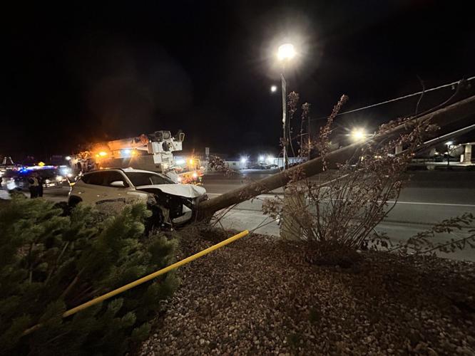 Driver taken to hospital after car smashes into utility pole on Cedar ...