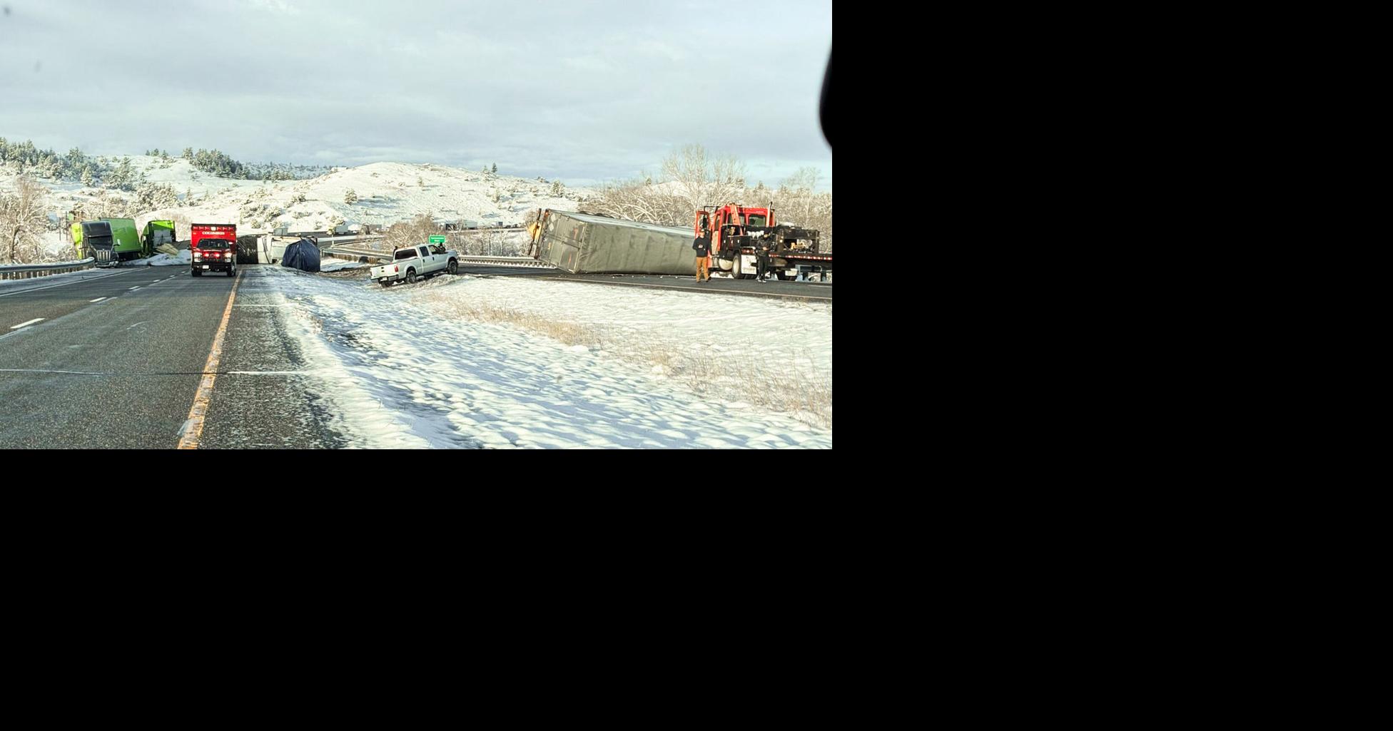 I-90 closed near Reed Point following multi-vehicle accident | News ...