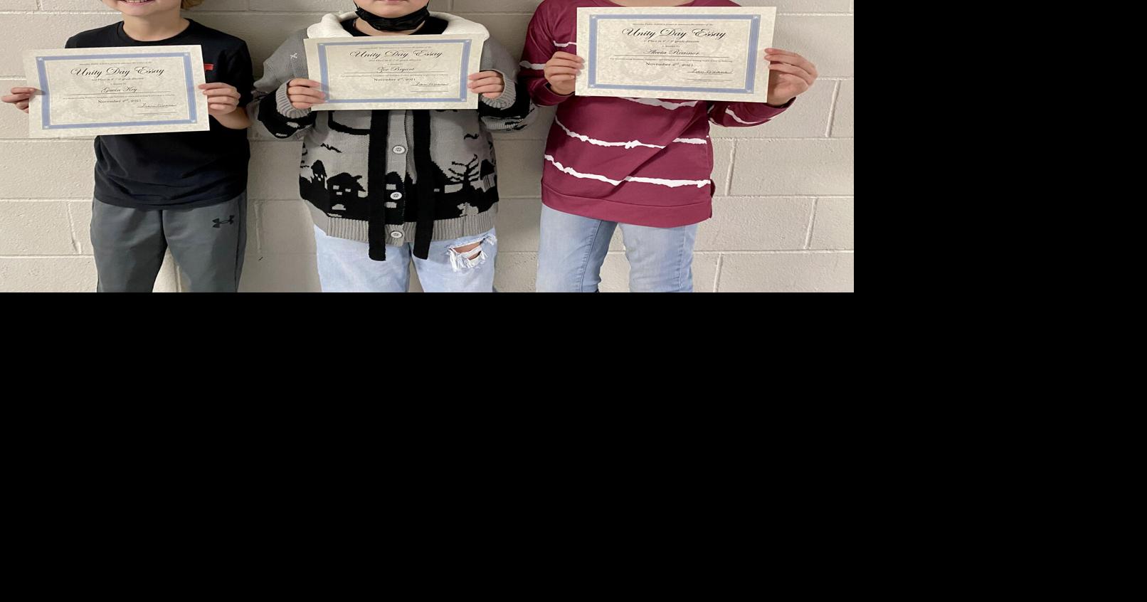 Maryetta School names Unity Day essay contest winners Community