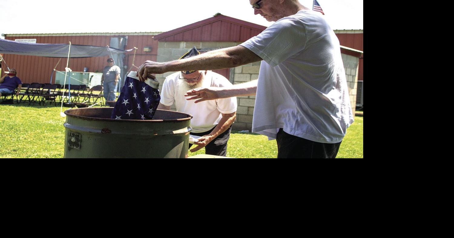 Stilwell American Legion Post 102 hosts Flag Retirement ceremony