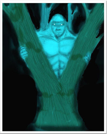 In the shadows – The White Bigfoot