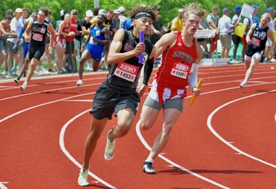 MICDS Boys won the Class 4 Boys 4x200 meter relay at state with a winning time of 1:27.30 Sat. May 28, 2022 at Jefferson City High School, Jefferson City, Mo. Photo by Wiley Price / St. Louis American