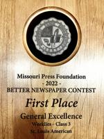 St. Louis American wins top General Excellence awards from both state and national press orgs