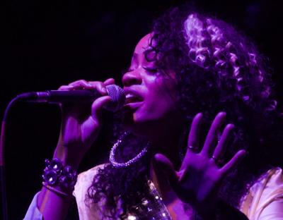 Sunday night at the 2022 Music at the Intersection, singer Lydia Caesar originally from Queens NY, now residing in St. Louis, MO., already has two albums out her latest EP, “Legendary Love”. in the Big Top of the city's Grand Arts Center neighborhood Su...